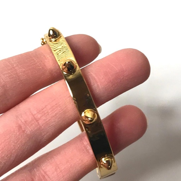 CC Skye Gold Plated Mini Spike Bangle Bracelet - Picture 3 of 5